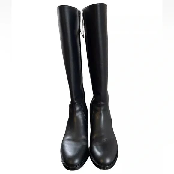 AUTHENTIC DOLCE & GABBANA Stivali Amore DG Logo Knee High Boots Size 37 US 6.5 - Picture 5 of 15
